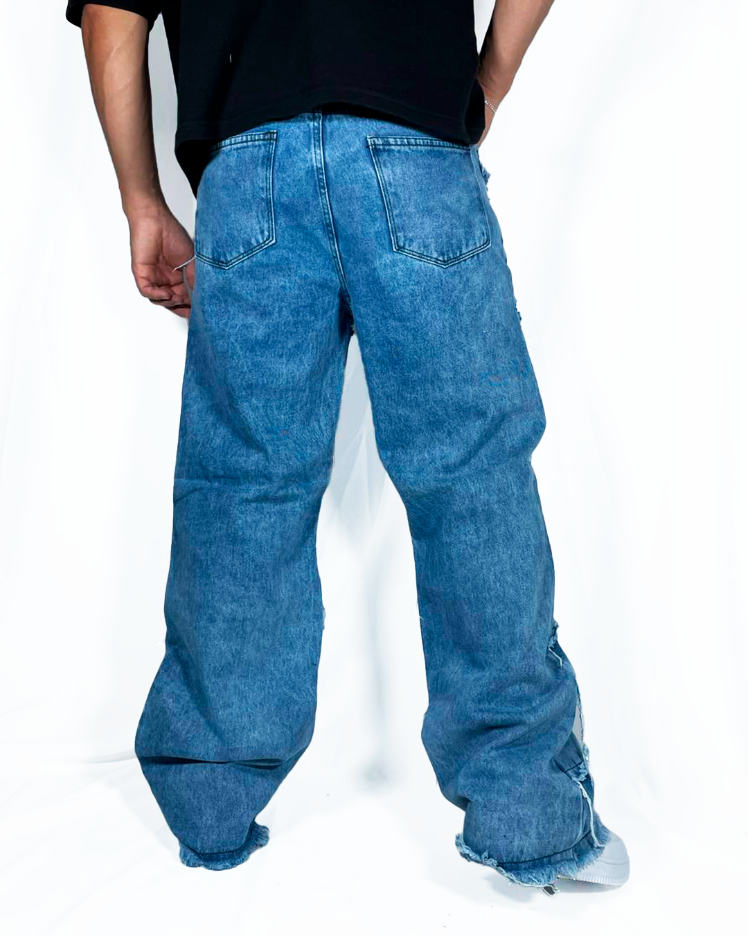 Baggy Rasgado Azul